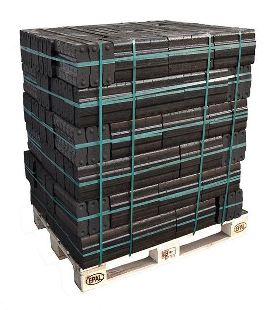 Bruinkool briketten | 90 pakken | 900 KG